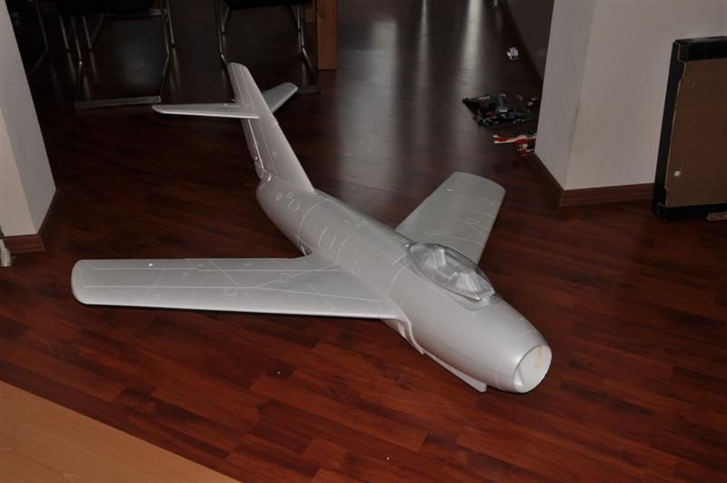 泡沫版米格15涡喷模型飞机制作记录