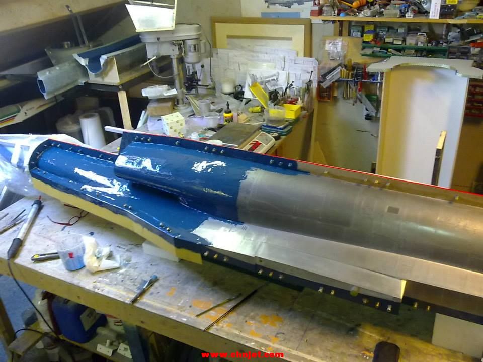 1:5比例F-16B涡喷模型飞机制作过程 