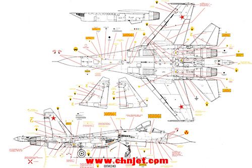 SU-27机身细节最详细图案