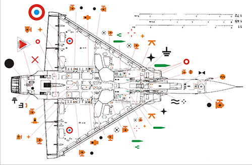 幻影(Mirage)2000机身细节最详细图案