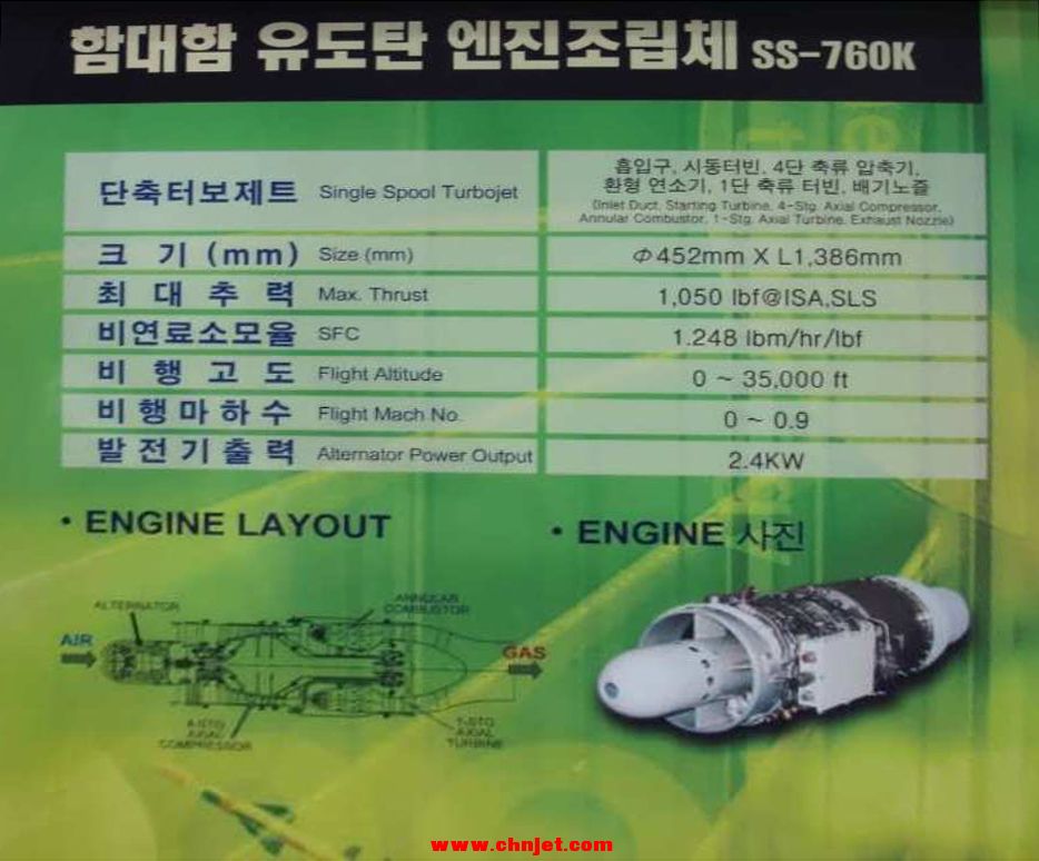 Samsung Techwin SS-760K SSM-700K Hae Sung(Sea Star) AShM turbojet engine ROK(Sou.jpg