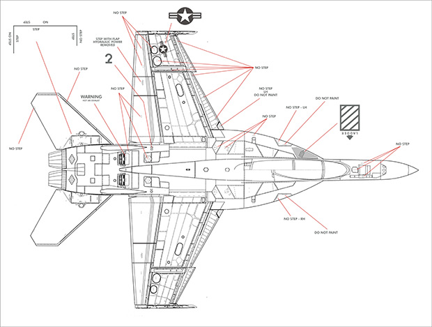 F-18E Superhornet机身细节最详细图案