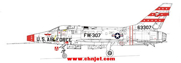 F-100 Sabre机身细节最详细图案