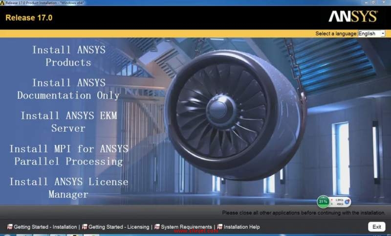 ANSYS PRODUCT X64 V17.0