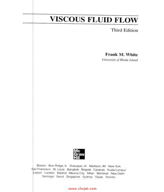 《Viscous Fluid Flow》F.White著
