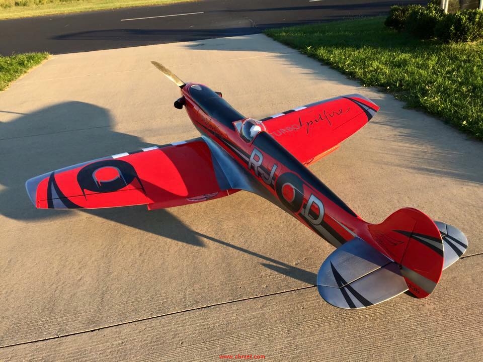 喷火Spitfire飞机红色涂装过程