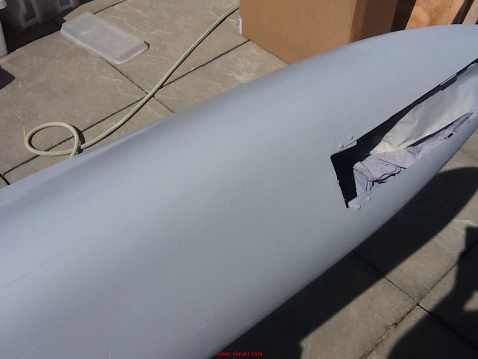 涡喷模型飞机修复涂装过程