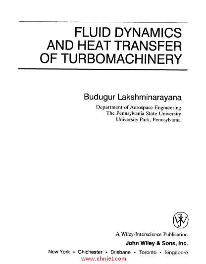 《fluid dynamic and heat transfer in turbomachinery》