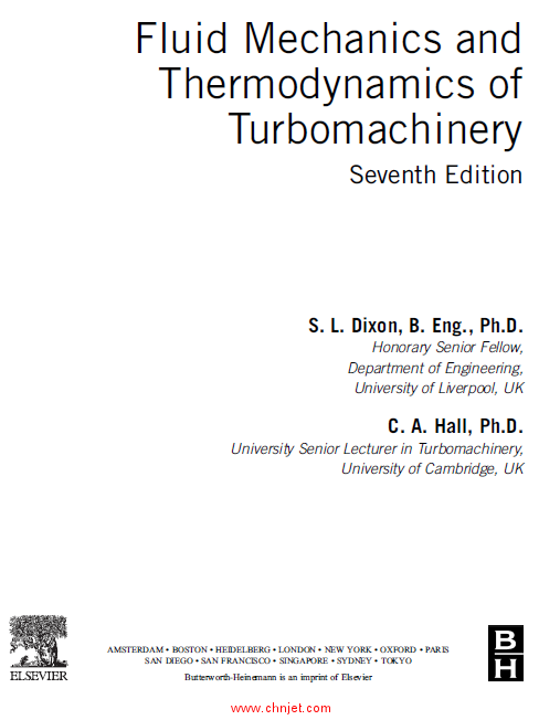 《Fluid Mechanics and Thermodynamics of Turbomachinery》第7版