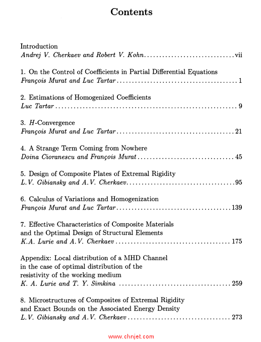 《Topics in the Mathematical Modelling of Composite Materials》
