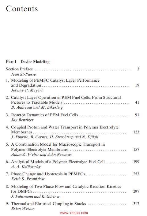 《Device and Materials Modeling in PEM Fuel Cells》