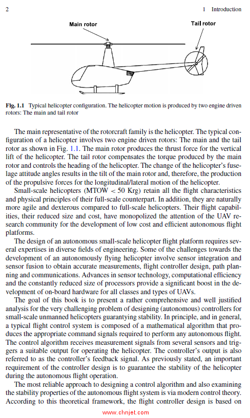 《Linear and Nonlinear Control of Small-Scale Unmanned Helicopters》