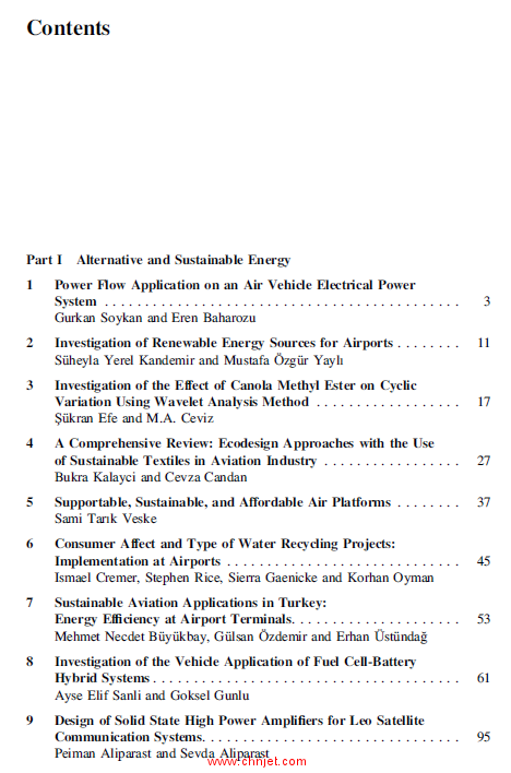 《Sustainable Aviation：Energy and Environmental Issues》