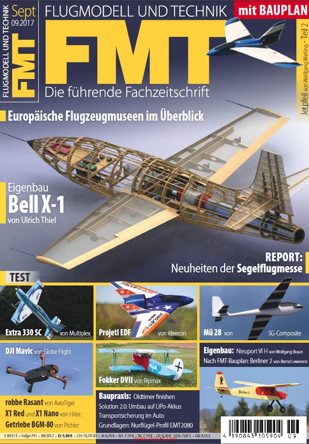 《Flugmodell und Technik (FMT)》2017年9月