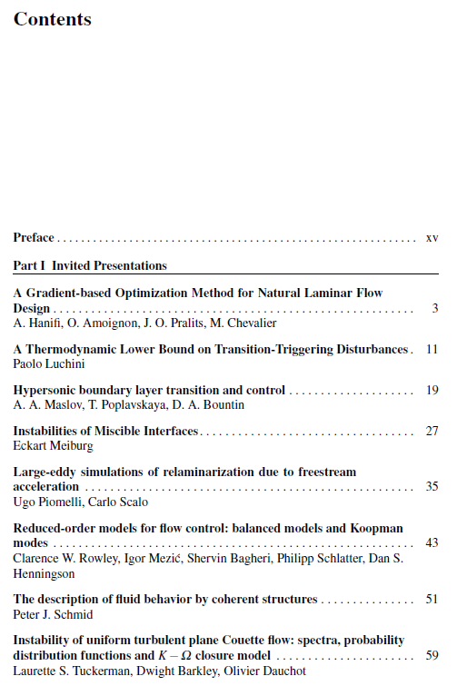 《Seventh IUTAM Symposium on Laminar-Turbulent Transition: Proceedings of the Seventh IUTAM Symposiu ...