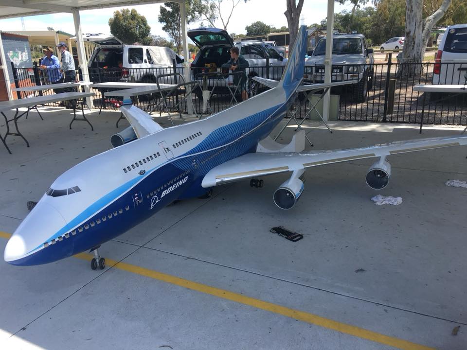 波音747涡喷模型飞机测试