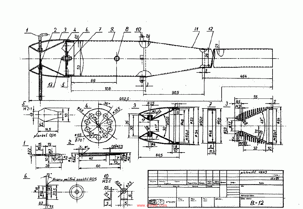 B-12脉冲发动机图纸