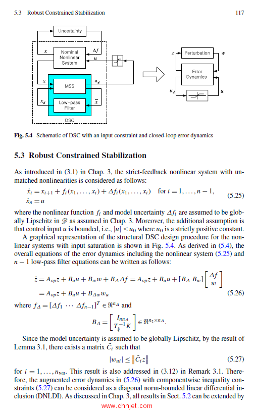 《Dynamic Surface Control of Uncertain Nonlinear Systems: An LMI Approach》
