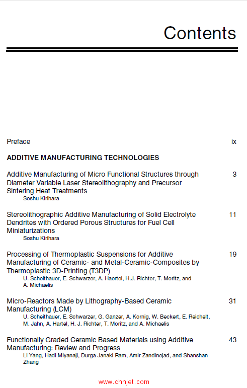 《Additive Manufacturing and Strategic Technologies in Advanced Ceramics》