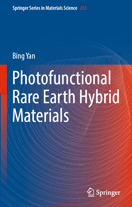《Photofunctional Rare Earth Hybrid Materials》