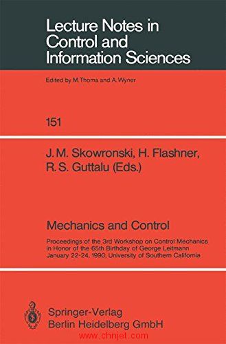 《Mechanics and Control: Proceedings of the 3rd Workshop on Control Mechanics in Honor of the 65th B ...