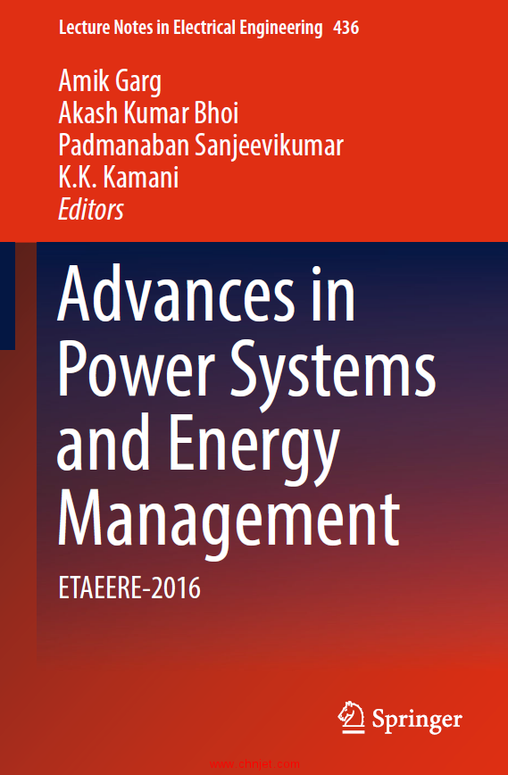 《Advances in Power Systems and Energy Management：ETAEERE-2016》