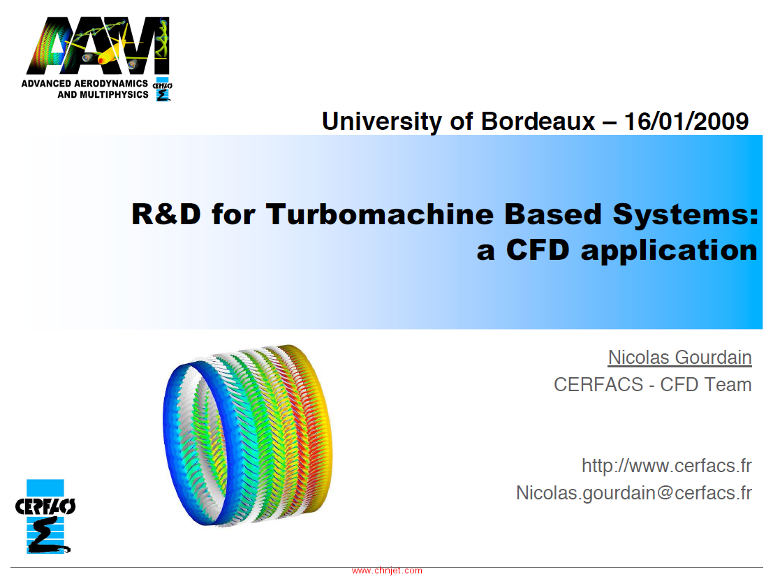 《R&D for Turbomachine Based Systems：a CFD application》