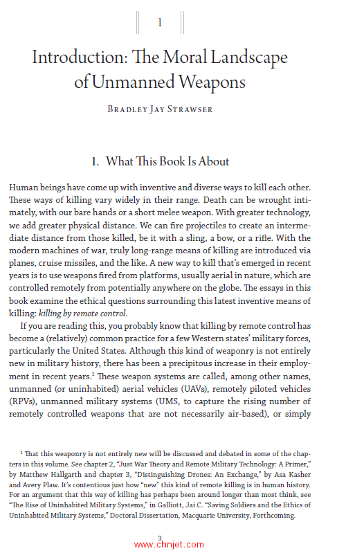 《Killing by Remote Control：The Ethics of an Unmanned Military》