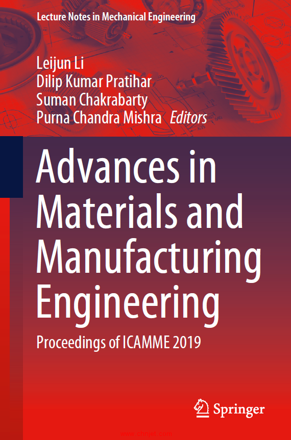 《Advances in Materials and Manufacturing Engineering：Proceedings of ICAMME 2019》
