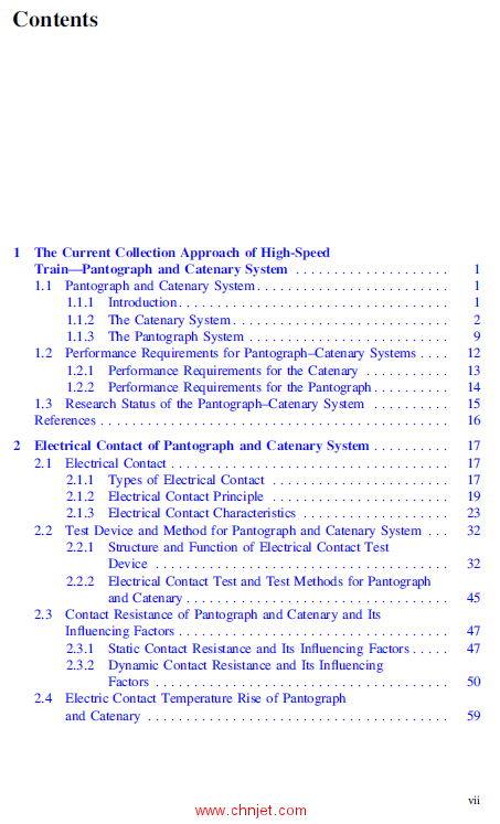 《The Electrical Contact of the Pantograph-Catenary System：Theory and Application》