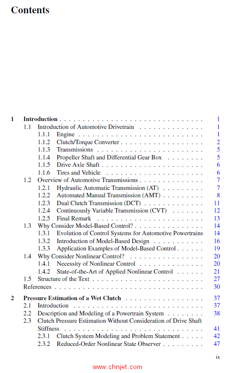 《Nonlinear Estimation and Control of Automotive Drivetrains》