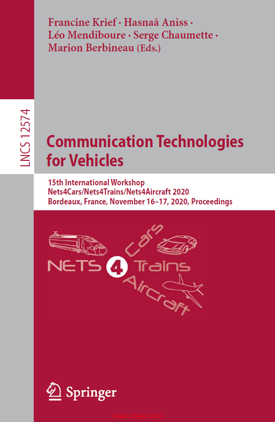 《Communication Technologies for Vehicles：15th International Workshop Nets4Cars/Nets4Trains/Nets4Ai ...