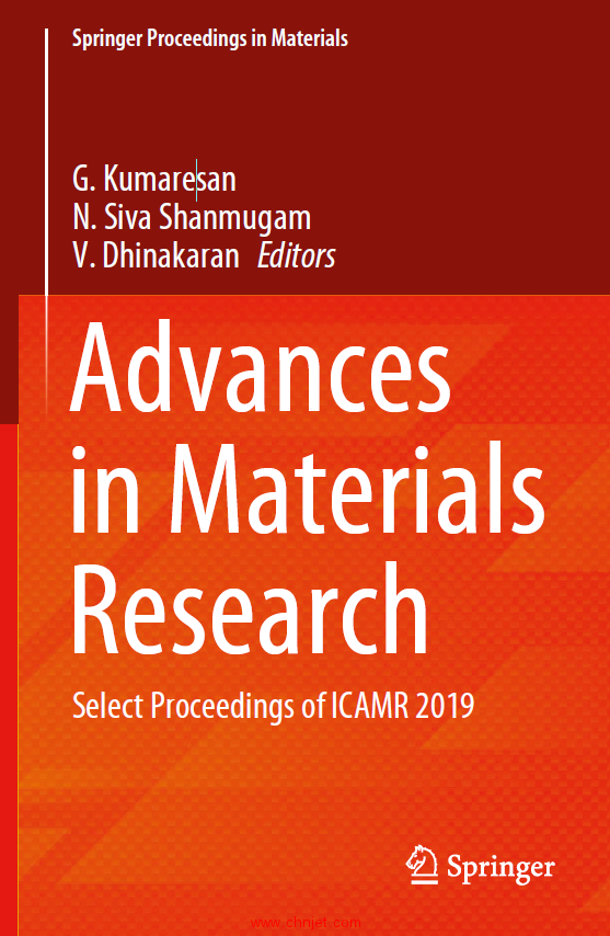 《Advances in Materials Research：Select Proceedings of ICAMR 2019》
