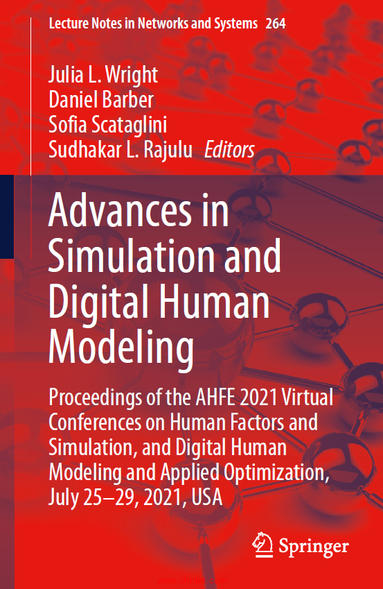《Advances in Simulation and Digital Human Modeling：Proceedings of the AHFE 2021 Virtual Conference ...