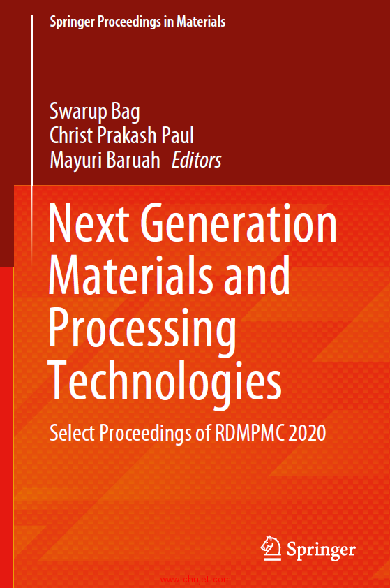 《Next Generation Materials and Processing Technologies：Select Proceedings of RDMPMC 2020》