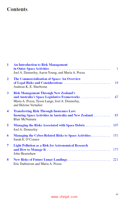 《Risk Management in Outer Space Activities：An Australian and New Zealand Perspective》