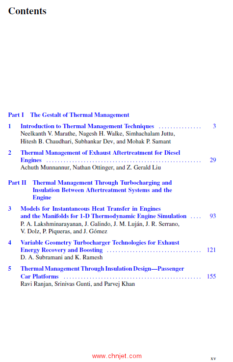 《Handbook of Thermal Management of Engines》