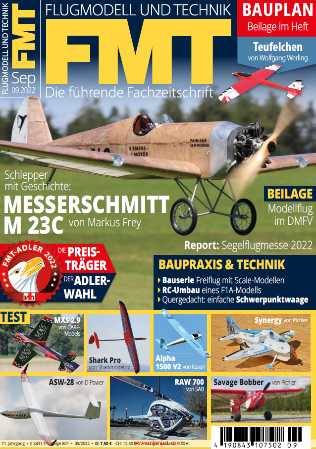 《Flugmodell und Technik (FMT)》2022年9月
