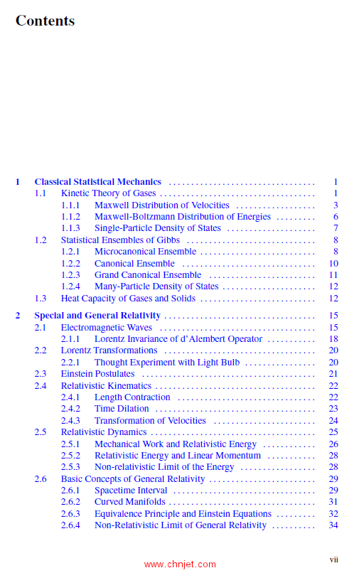 《Modern Physics：Introduction to Statistical Mechanics,Relativity, and Quantum Physics》