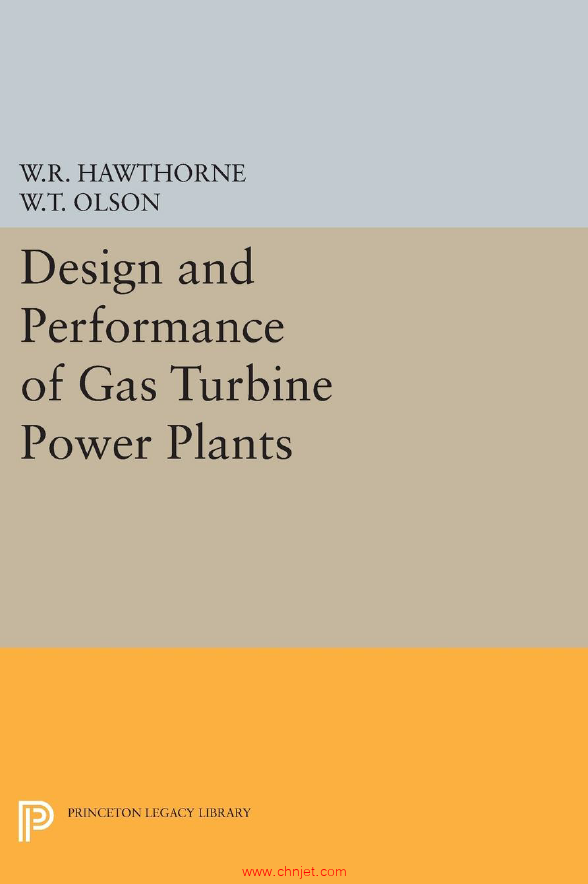 《Design and Performance of Gas Turbine Power Plants》