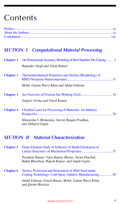 《Advances in Manufacturing Technology：Computational Materials Processing and Characterization》