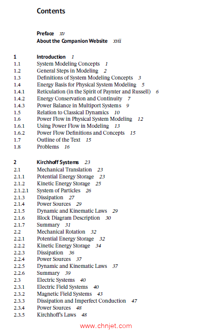 《Modeling of Physical Systems：Simulation and Control》
