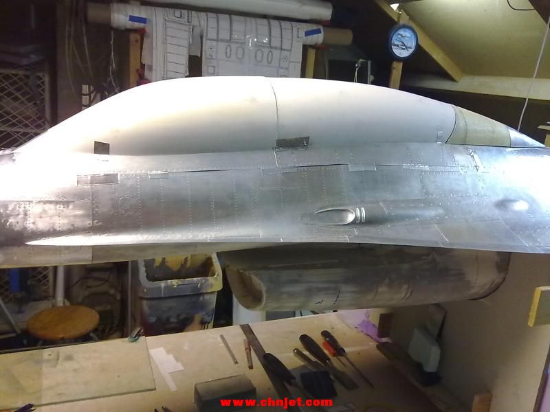 1:5比例F-16B涡喷模型飞机制作过程