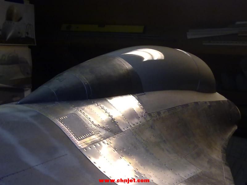 1:5比例F-16B涡喷模型飞机制作过程