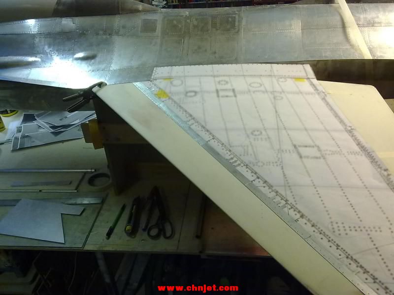 1:5比例F-16B涡喷模型飞机制作过程