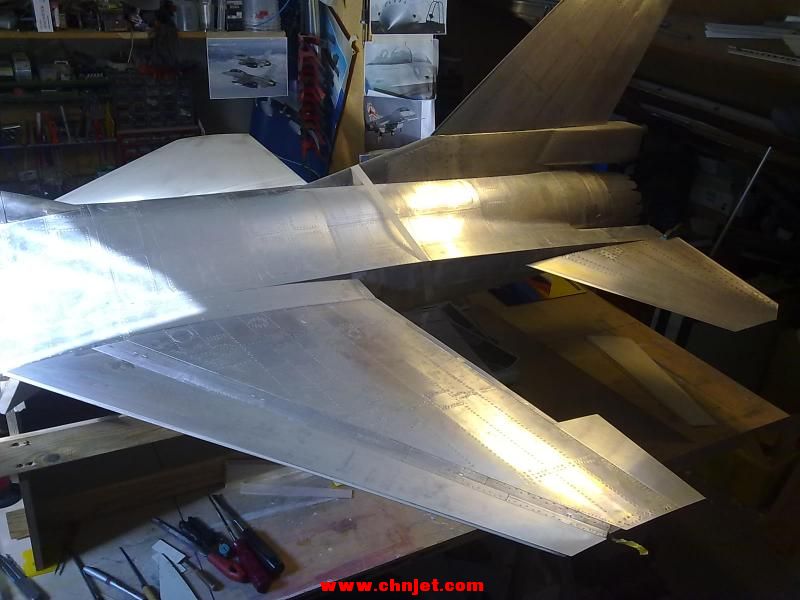 1:5比例F-16B涡喷模型飞机制作过程