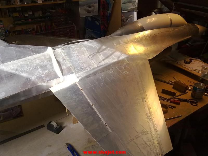 1:5比例F-16B涡喷模型飞机制作过程