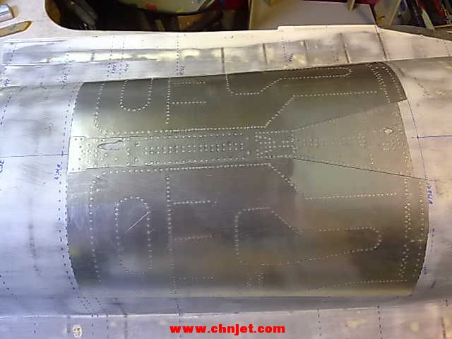 1:5比例F-16B涡喷模型飞机制作过程