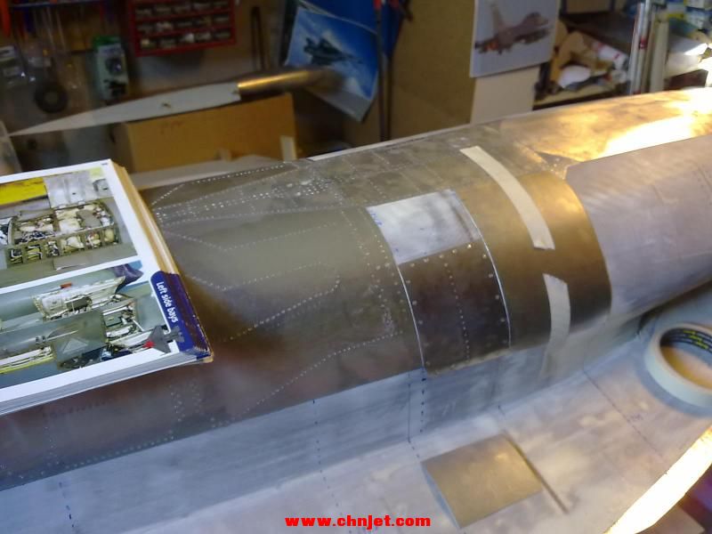 1:5比例F-16B涡喷模型飞机制作过程