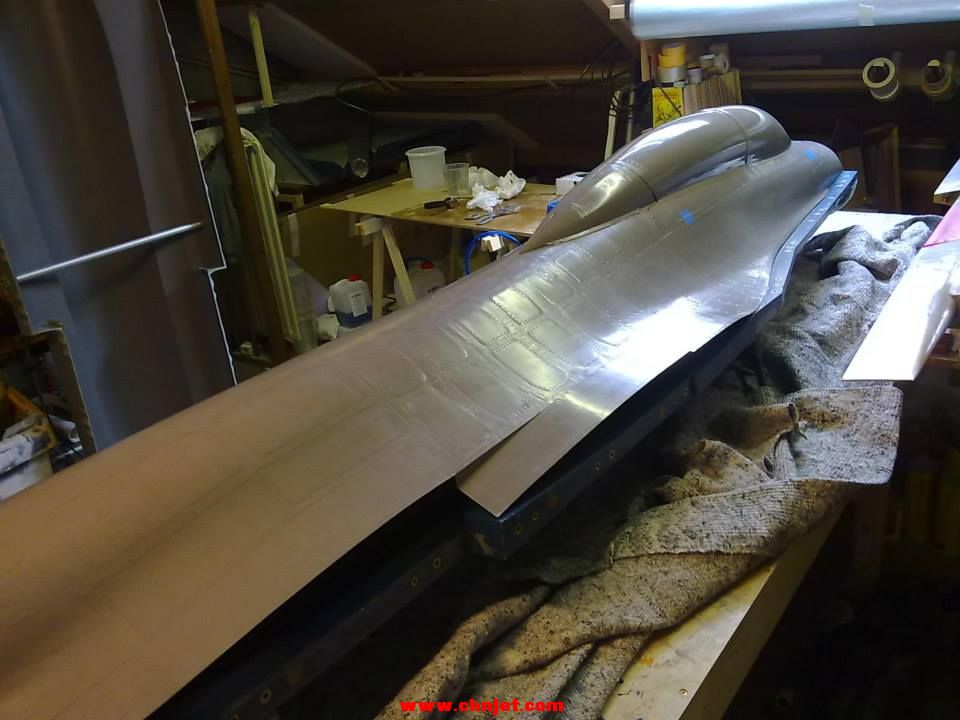 1:5比例F-16B涡喷模型飞机制作过程